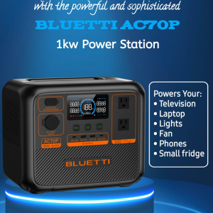 BLUETTI AC7OP POWER STATION (1000W/864WH)