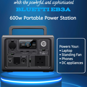 BLUETTI EB3A POWER STATION (600W/268WH)
