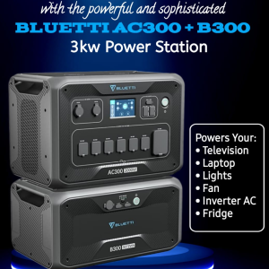 BLUETTI AC300 + B300 POWER STATION (3000W/3072WH)